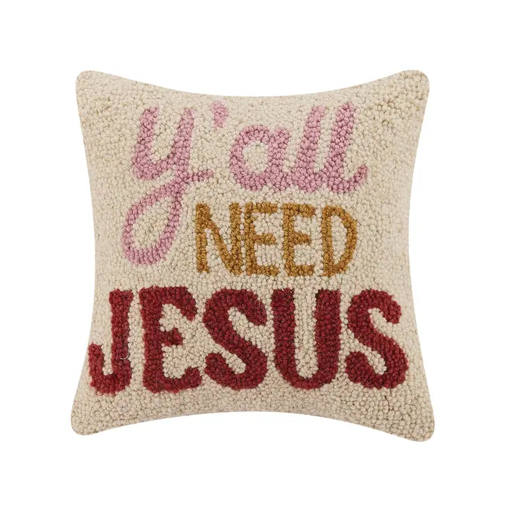 Need Jesus Hook Pillow