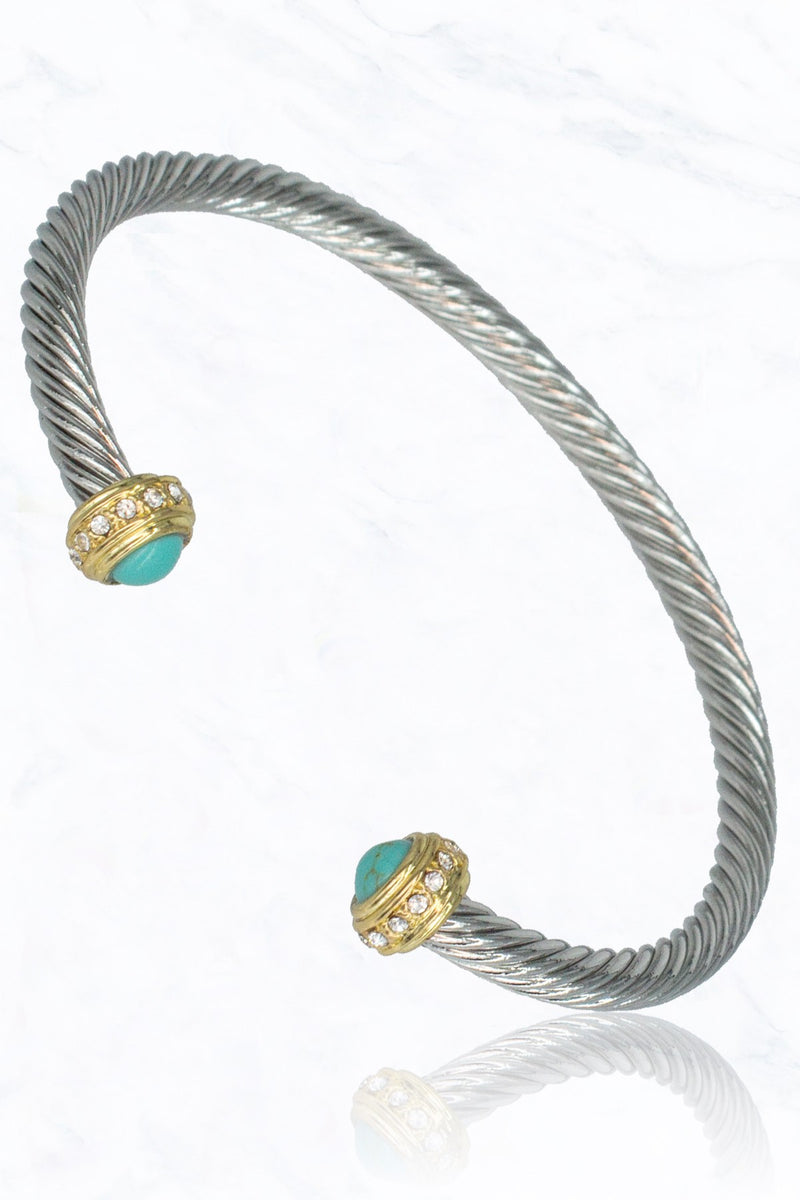 Rhinestoe Cable Bracelet