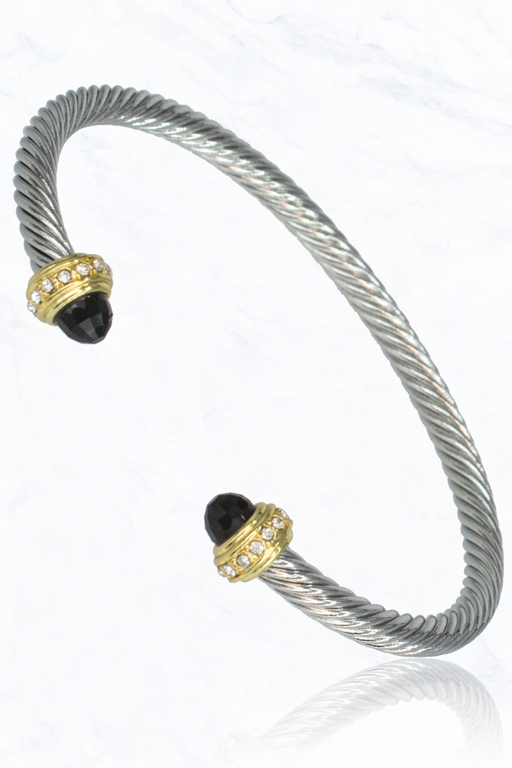 Rhinestoe Cable Bracelet