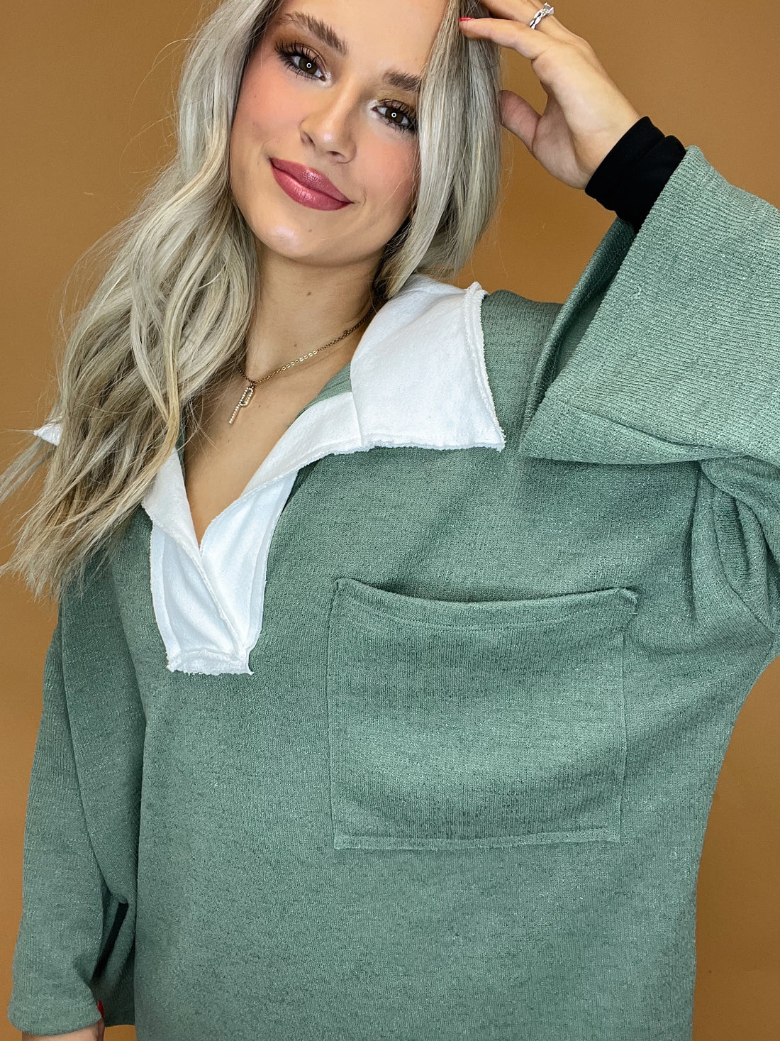Oversized Sage Long Sleeve