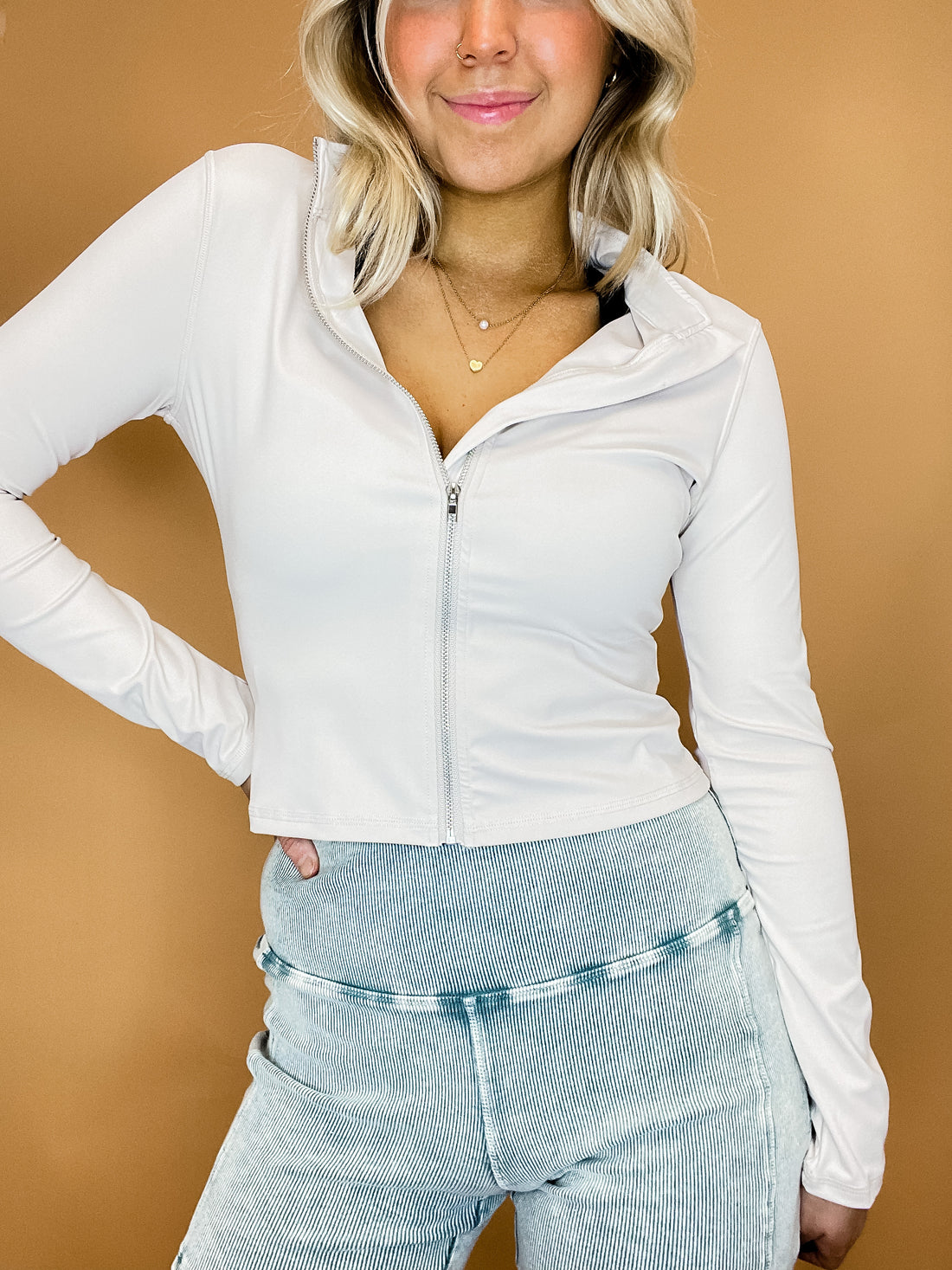 Mock Neck Athletic Jacket