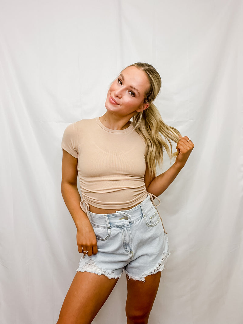 Ruched Baby Tee