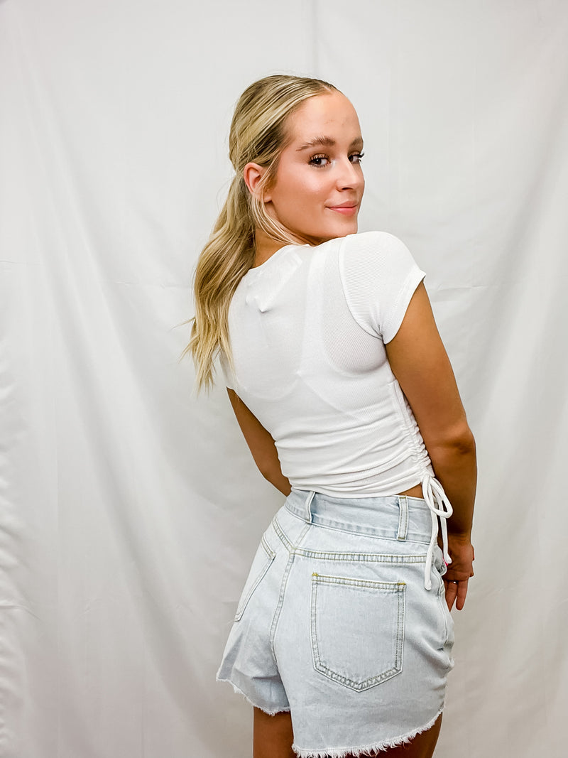 Ruched Baby Tee