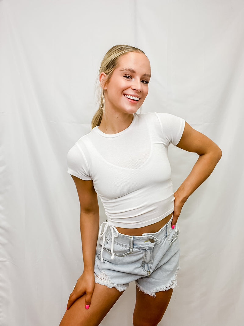 Ruched Baby Tee