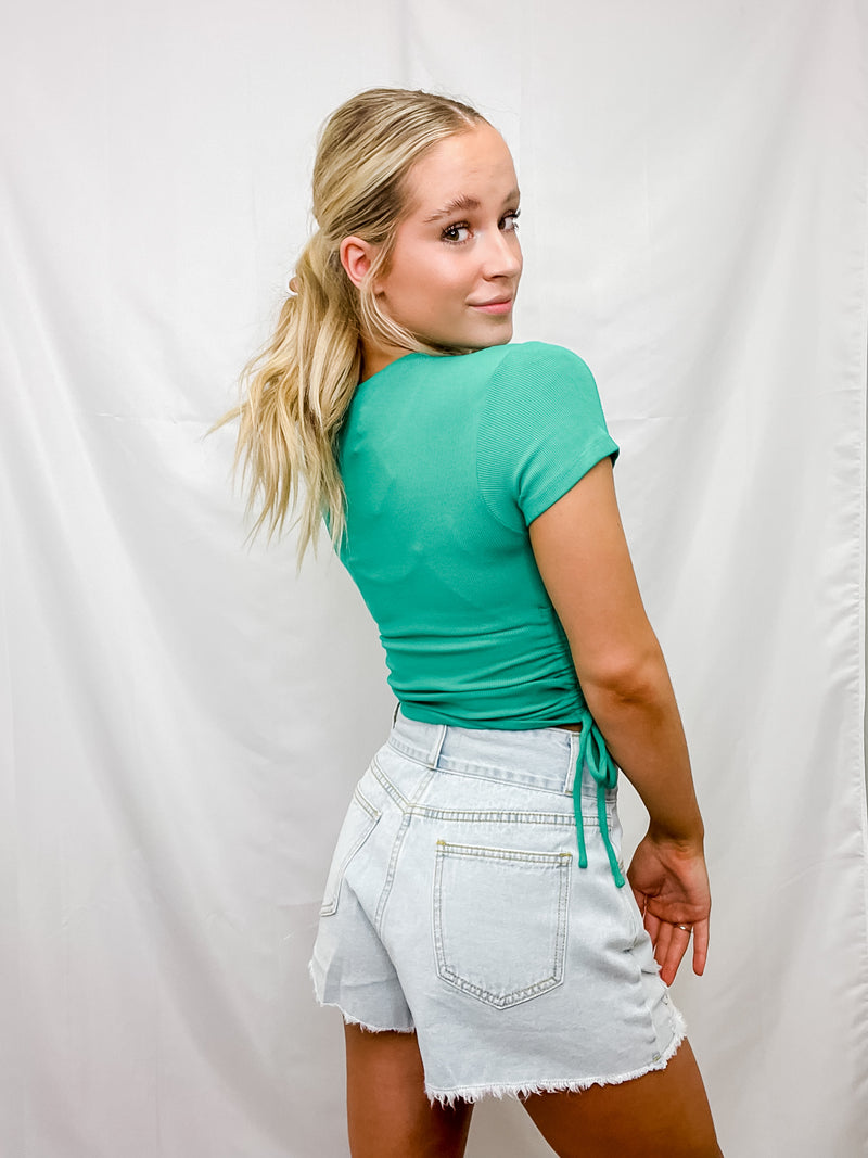 Ruched Baby Tee