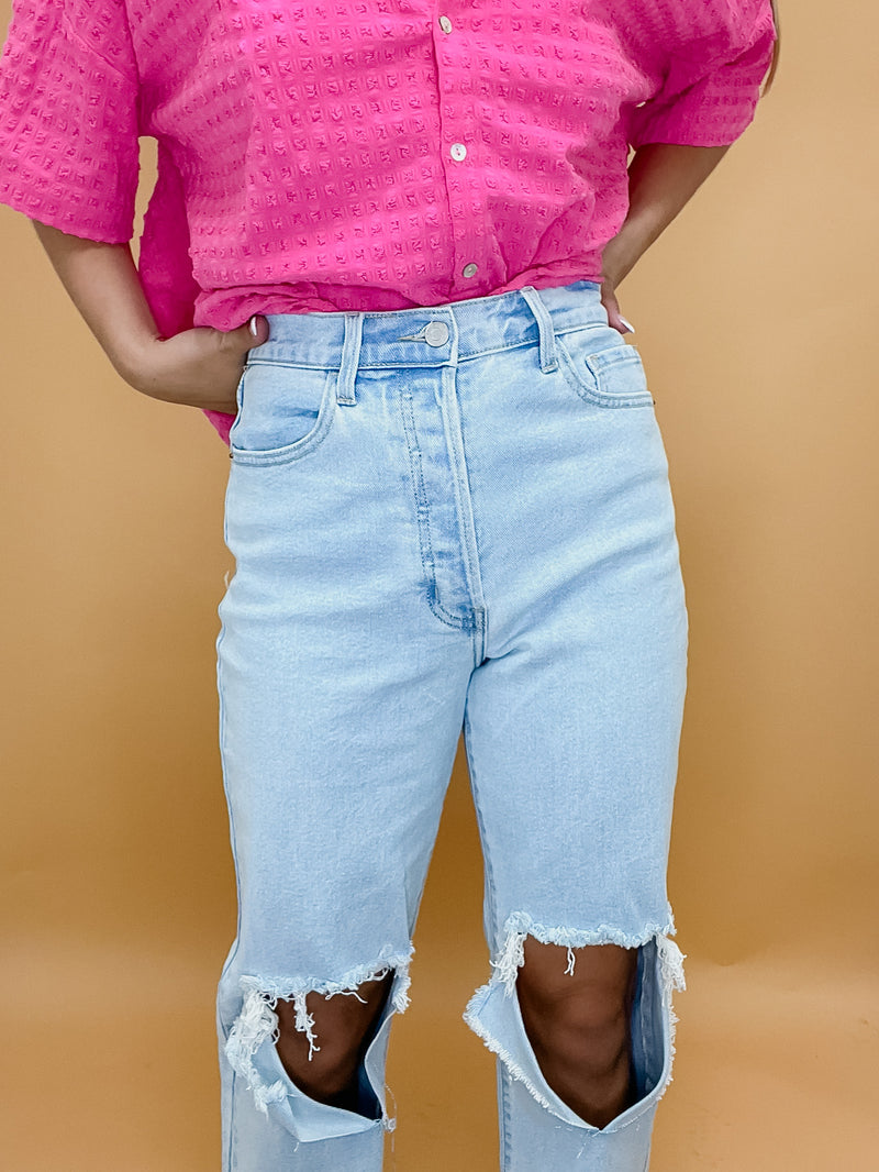 Ripped Knee Jeans