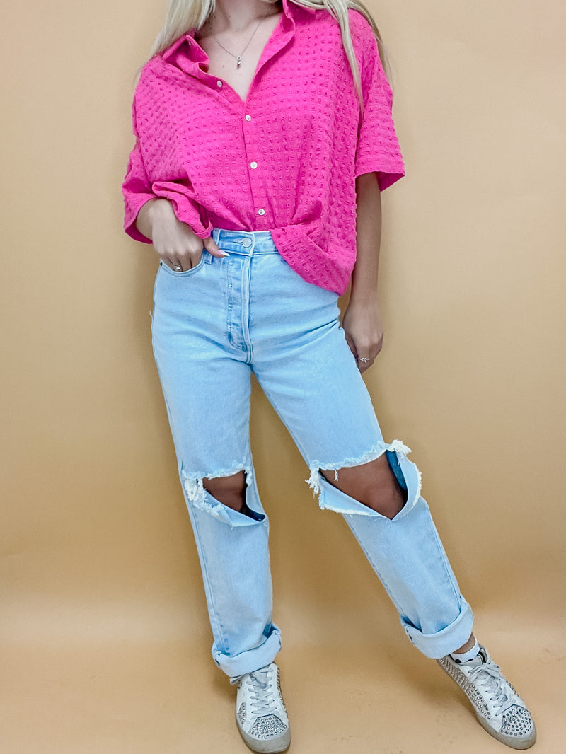 Ripped Knee Jeans