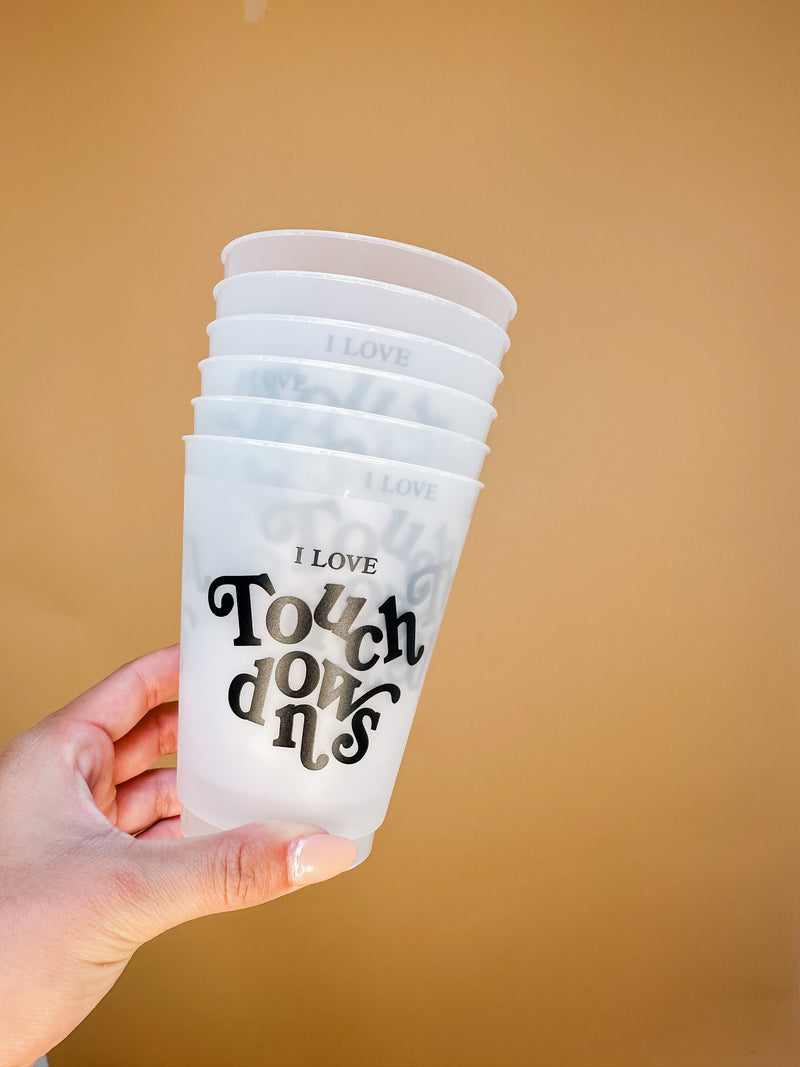 I Love Touchdowns Cups