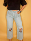 Vintage Crop Flare Jeans