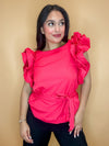 Athens Ruffle Top
