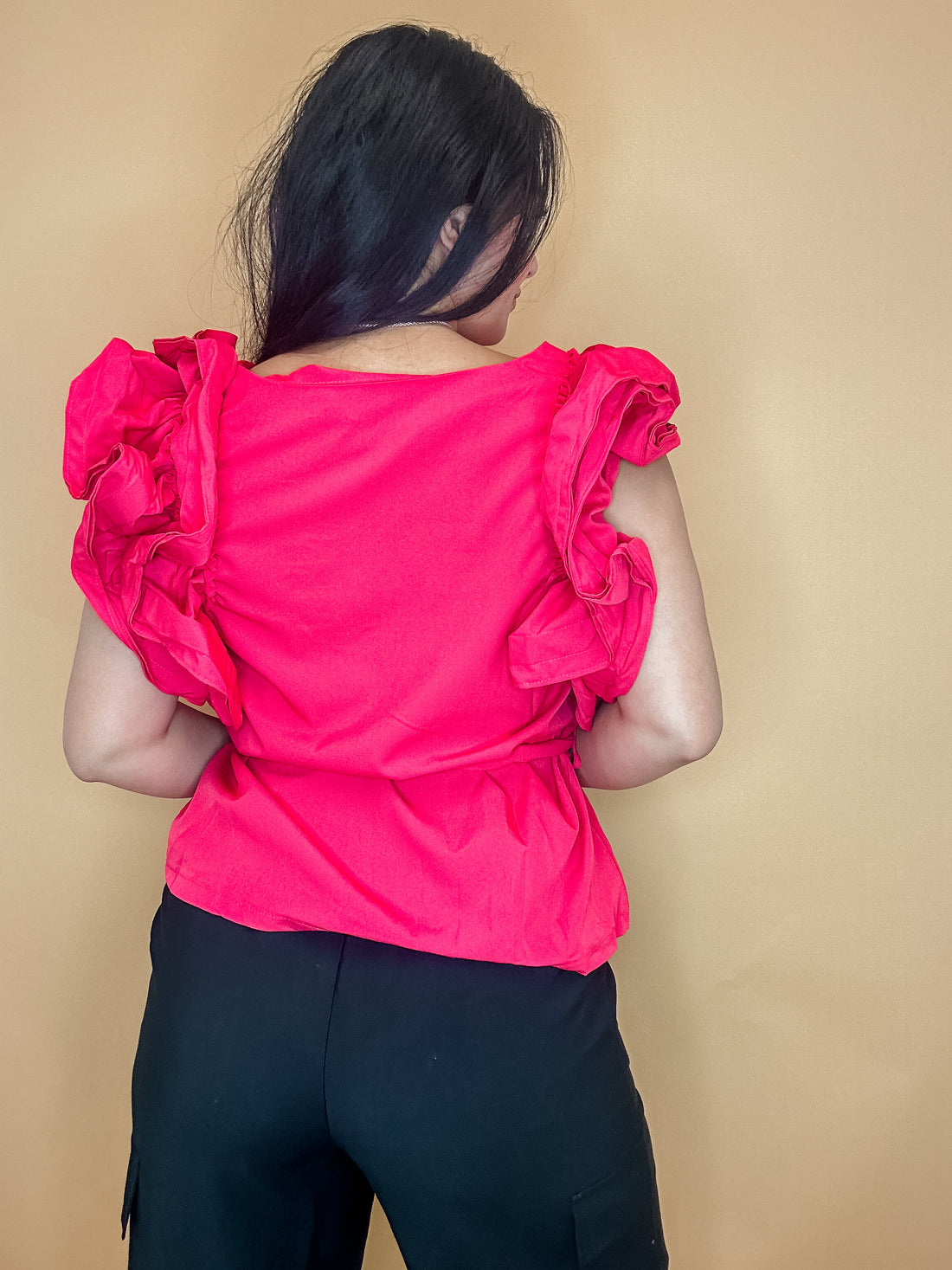 Athens Ruffle Top