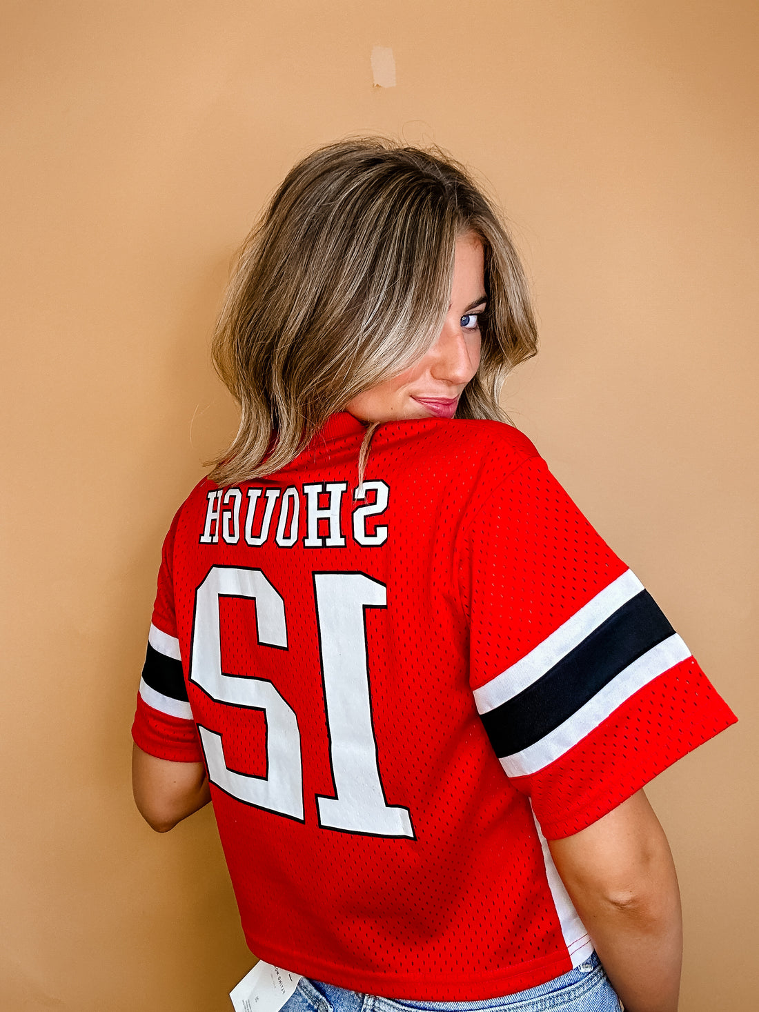 Cropped Football Jersey