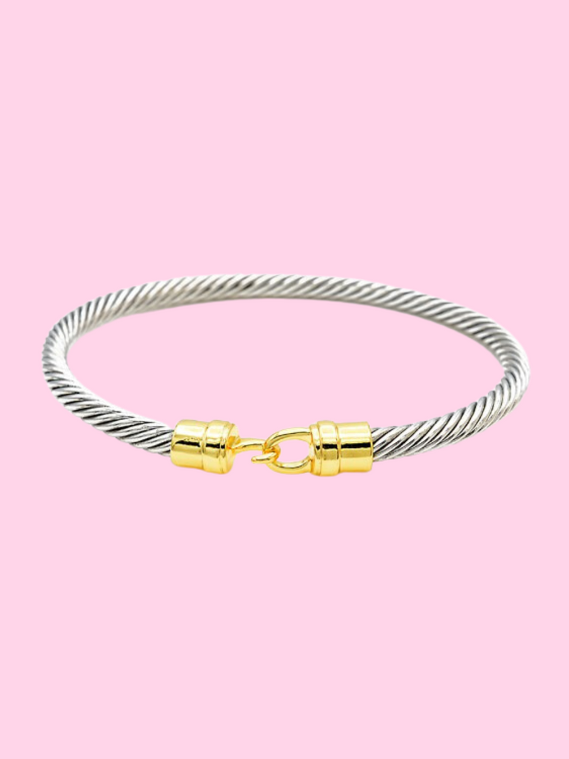 Two Tone Cable Bracelet