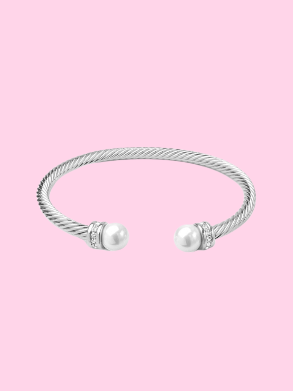 Silver Twisted Cable Bracelet