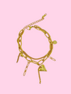 Layered Herringbone Chain Link Necklace