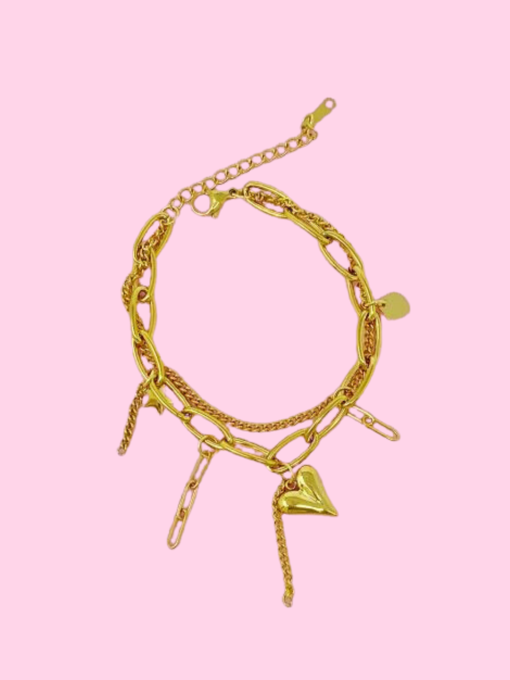 Heart Charm Bracelet