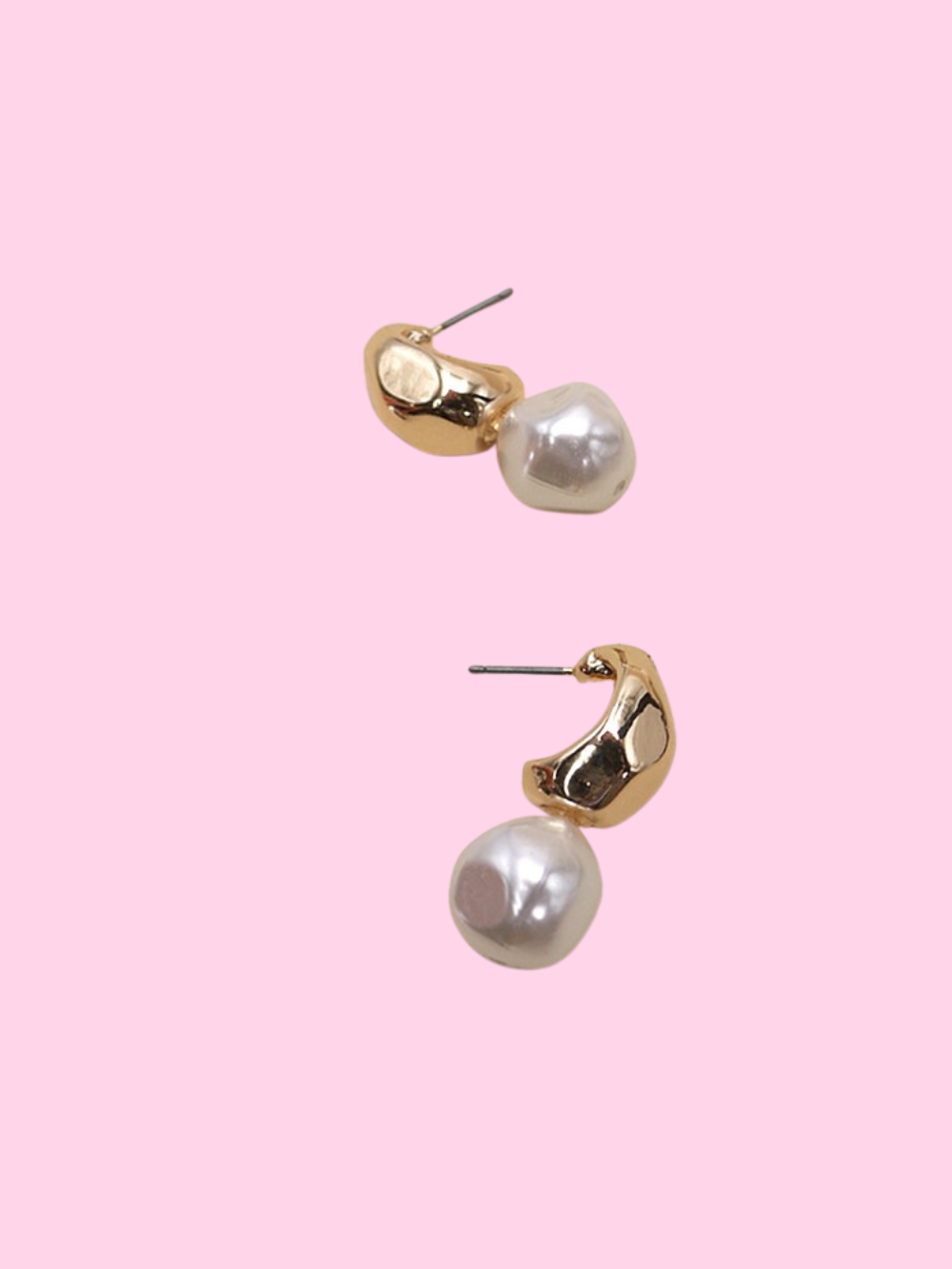 Pearl Gold Drop Earrings