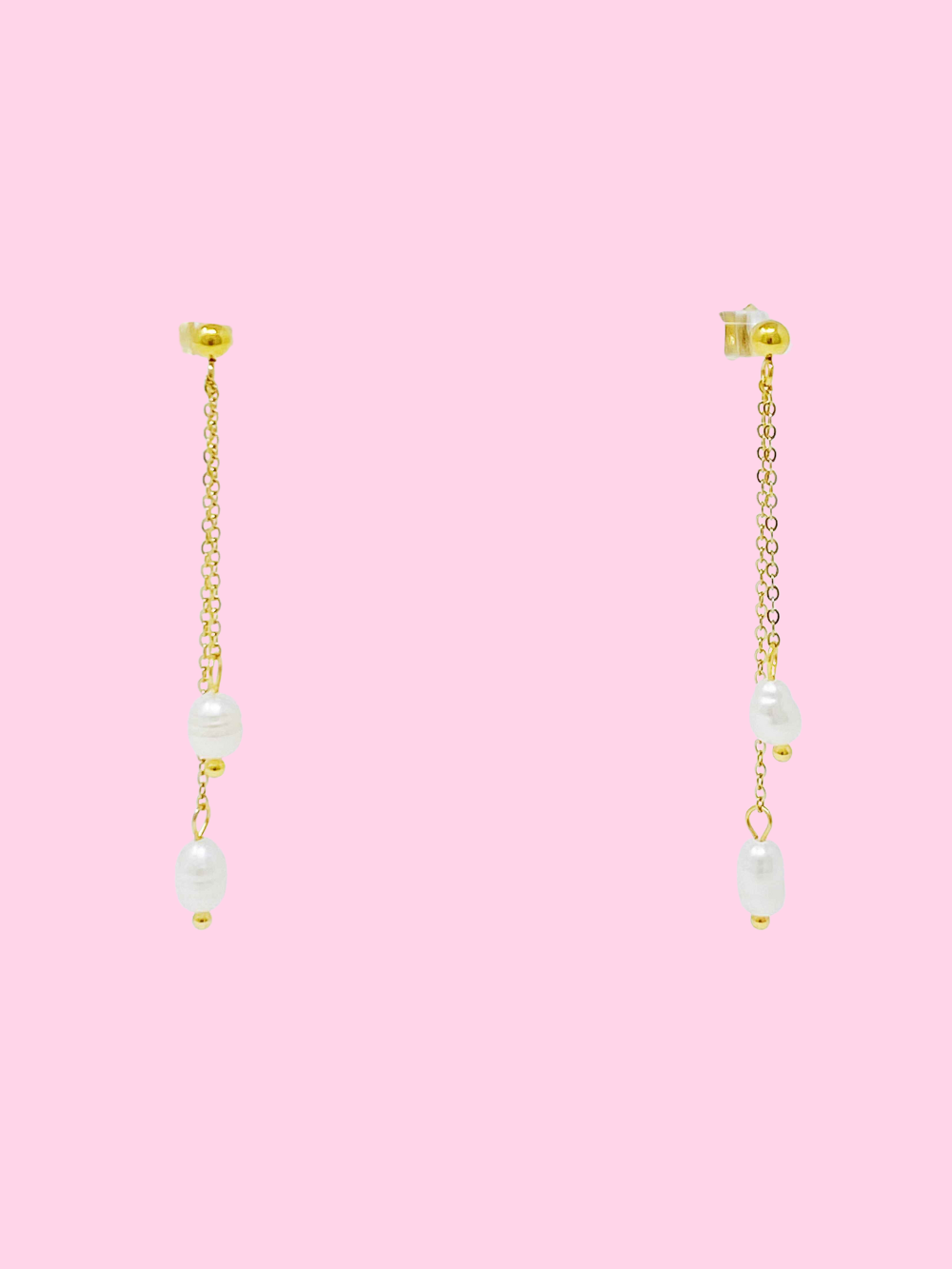 Pearls on Dangle Earrings