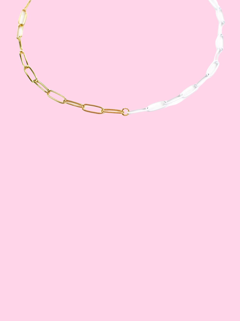 Gold & White Necklace