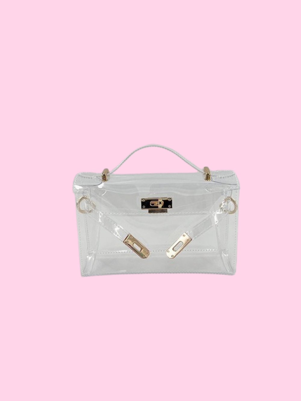 Gold Accents Clear Bag