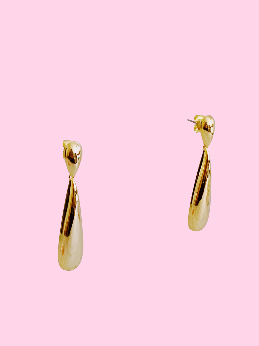 Gold Double Tier Earrings