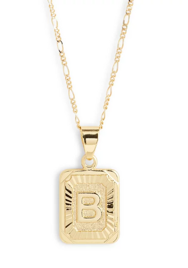 Bracha initial 2025 card necklace